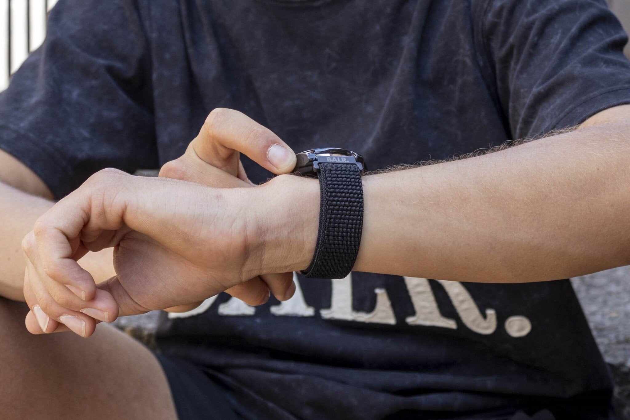 BALR Bracelet nylon Xiaomi Mi Watch (noir)