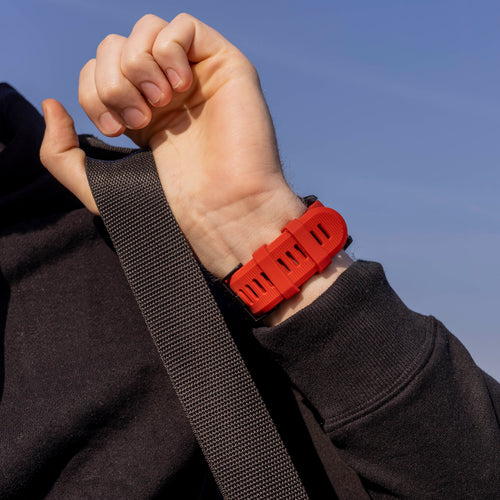 Bracelet silicone Garmin Instinct 3 - 50mm (rouge)