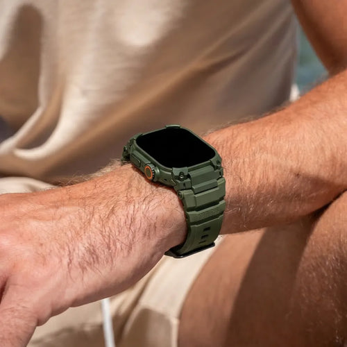 Apple Watch 'Four Claw' Silicone Strap (Green)