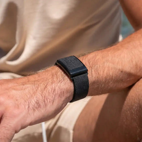 Polar Loop Nylon Armband (Schwarz/Grau)