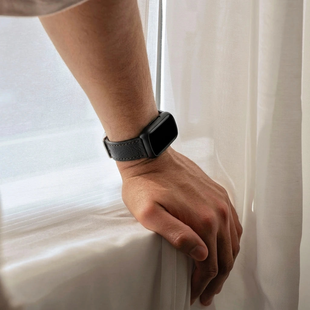 Correa cuero Fitbit Inspire 3 (negro)
