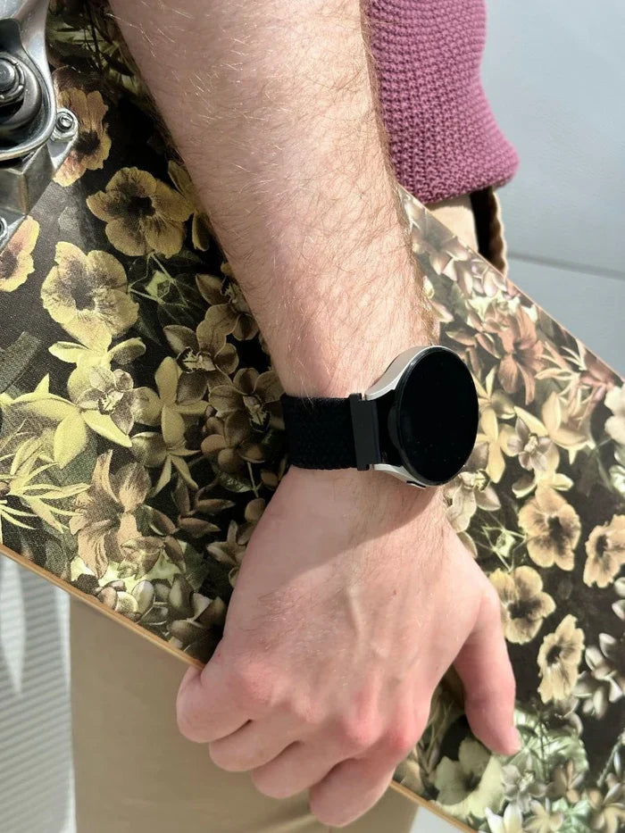Amazfit GTS 4 verstelbaar geweven band (zwart)