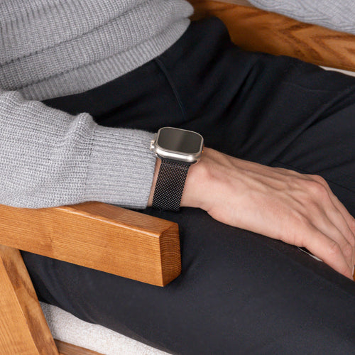 Apple Watch Ultra Modern Milanese Strap (Black)