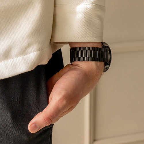 Bracelet acier Huawei Watch GT (noir)