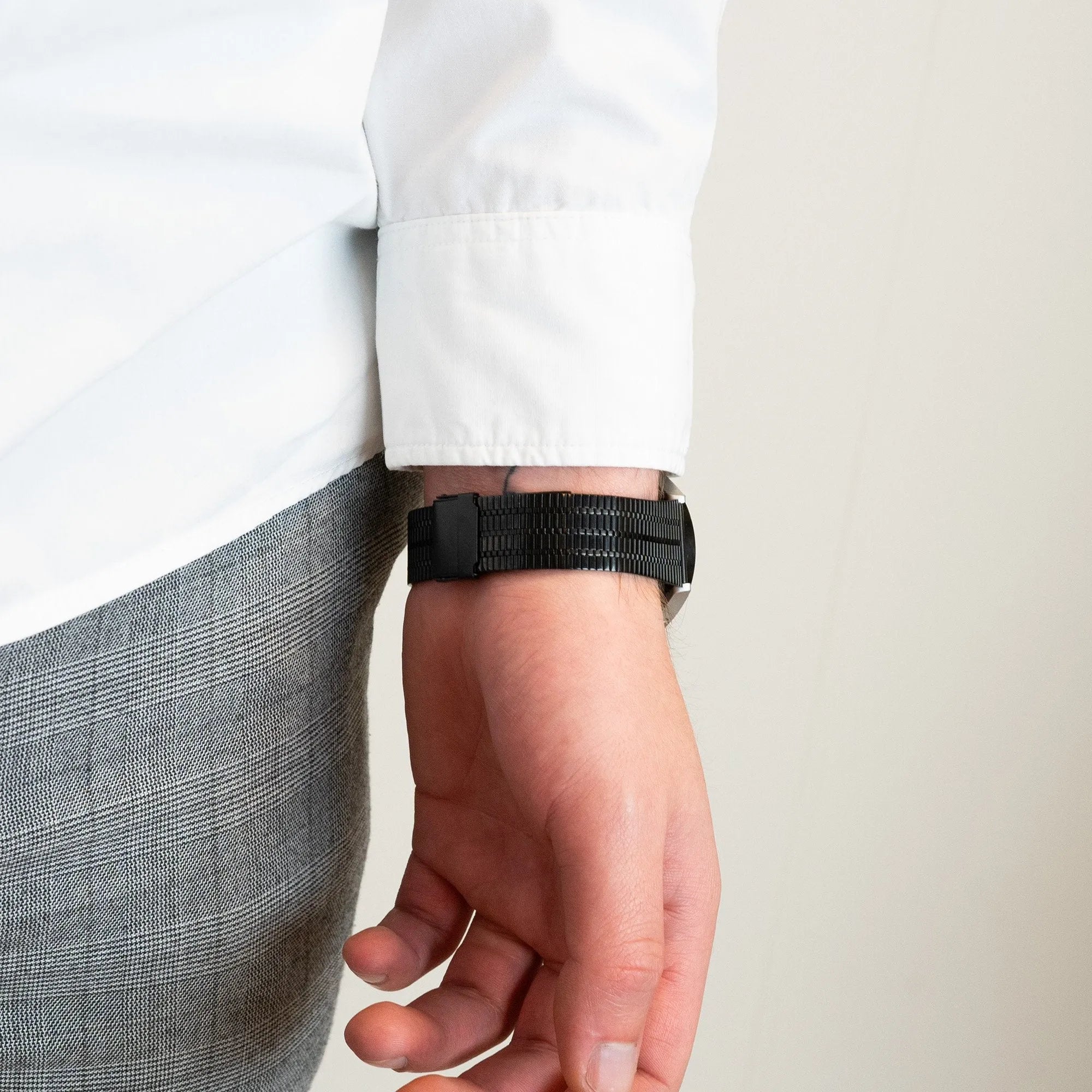 Polar Vantage M3 verstellbares Stahlarmband (Schwarz)