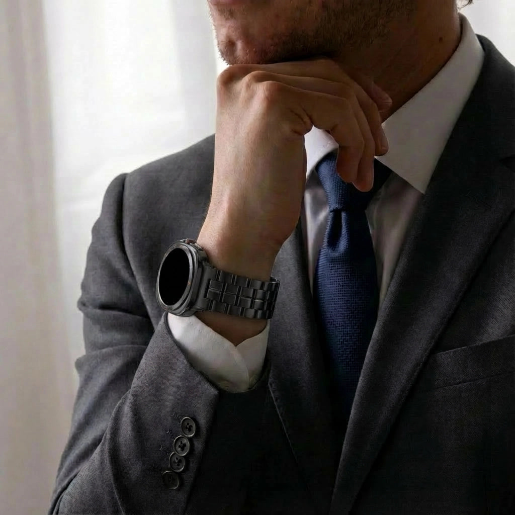 Correa titanio 'Square' Samsung Galaxy Watch Ultra (negro)