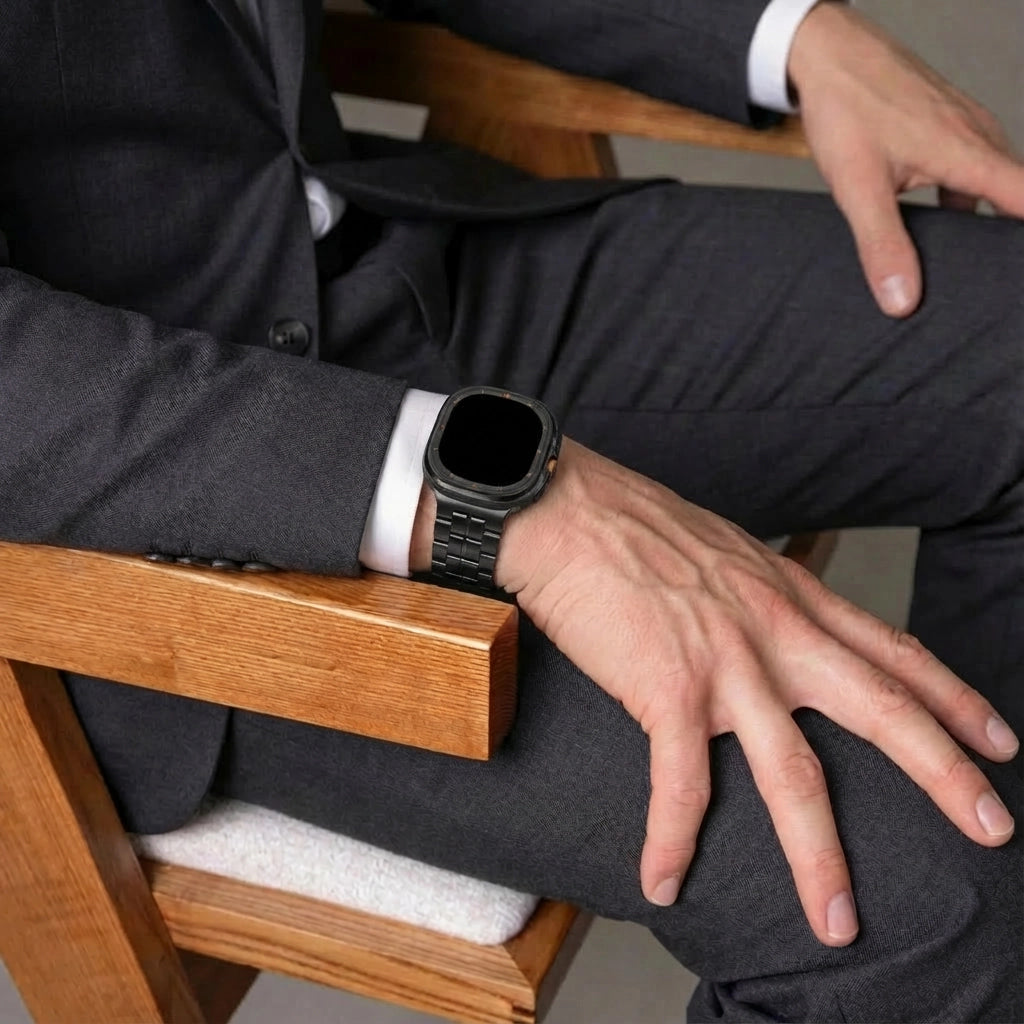 Correa titanio 'Square' Samsung Galaxy Watch Ultra (negro)