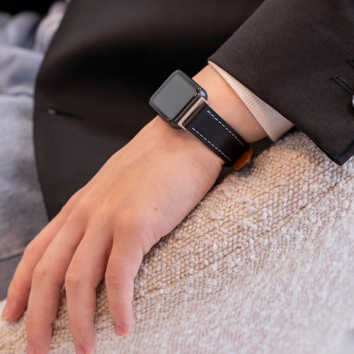 Samsung Galaxy Fit 3 Lederarmband (Schwarz)