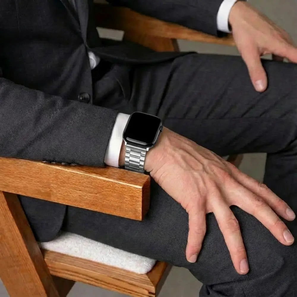 Bandz Apple Watch klassisches Stahlarmband (Silber)