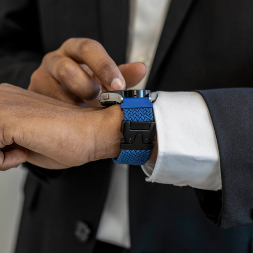 Huawei Watch GT Runner 2 Geflochtenes Armband mit P-Schnalle (Blau)