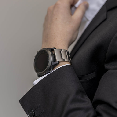 Bracelet titane magnétique Garmin Fenix 8 Pro - 47mm (argent)
