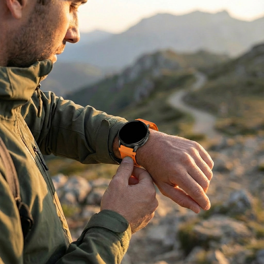 Bandz Garmin Vivomove Trend Alpine Nylon Strap (Orange)