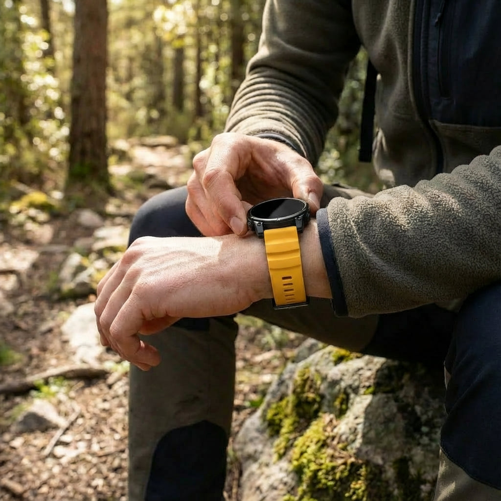 Garmin Epix Gen 2 (47mm) Trail Silicone Strap (Light Orange)