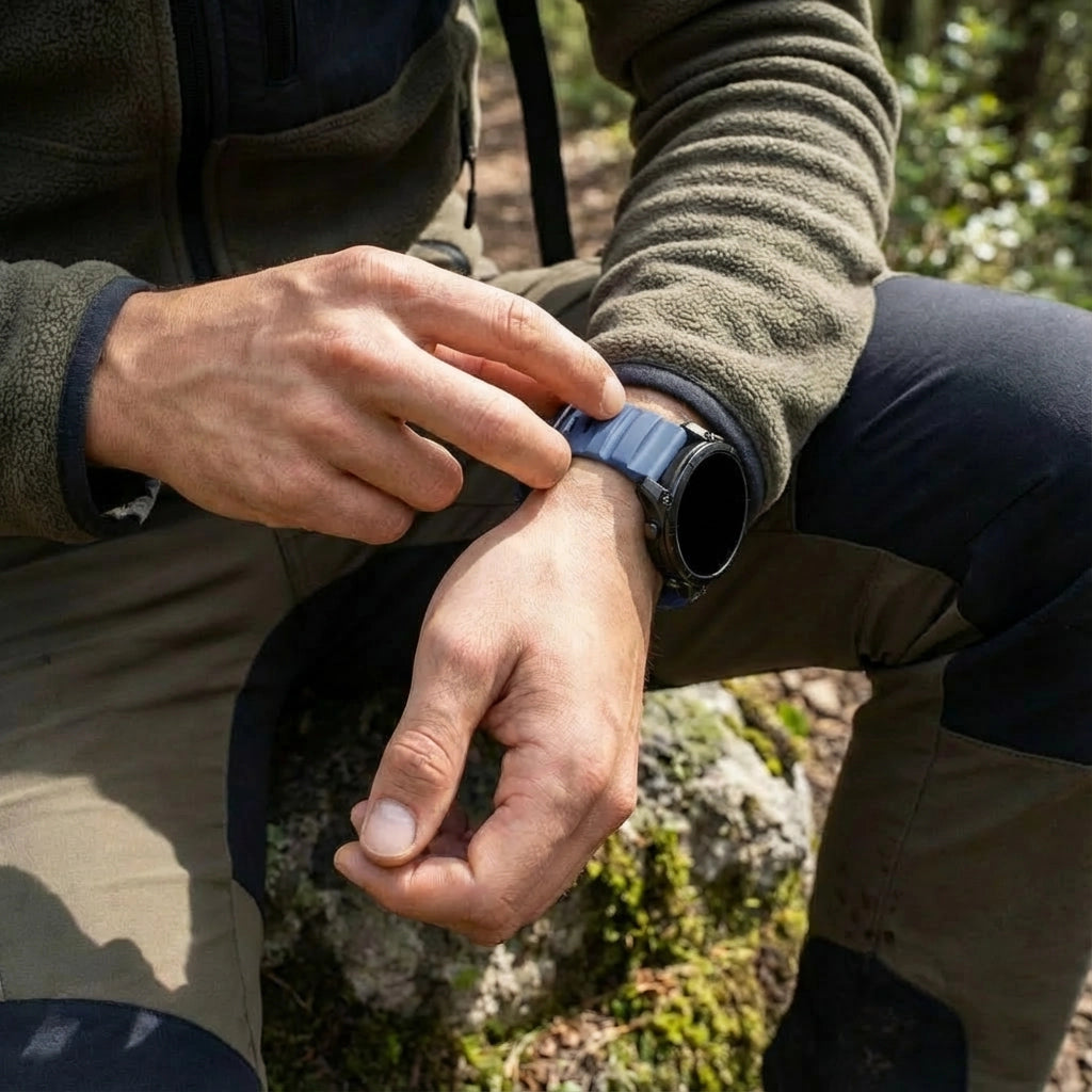 Garmin Epix Gen 2 (47mm) Trail Silicone Strap (Dark Blue)
