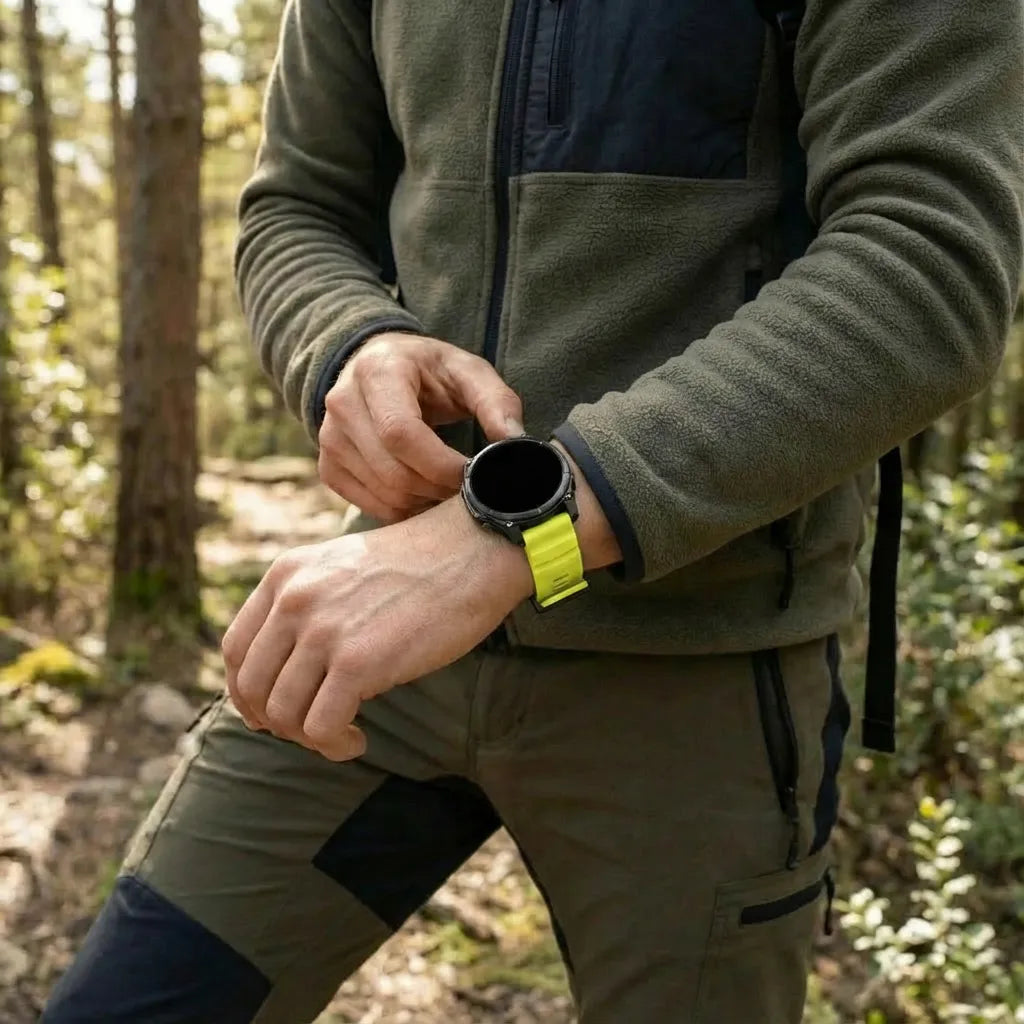 Garmin Forerunner 970 Trail Silikonarmband (Limette)