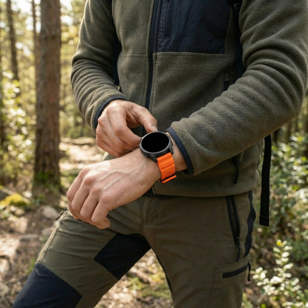 Garmin Epix Gen 2 (47mm) Trail Silicone Strap (Orange)