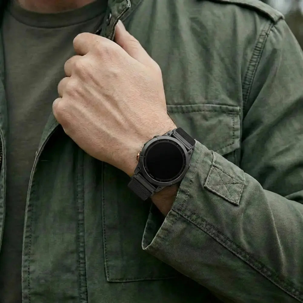 Garmin Fenix 5x / 6x Alpine Armband (Schwarz)