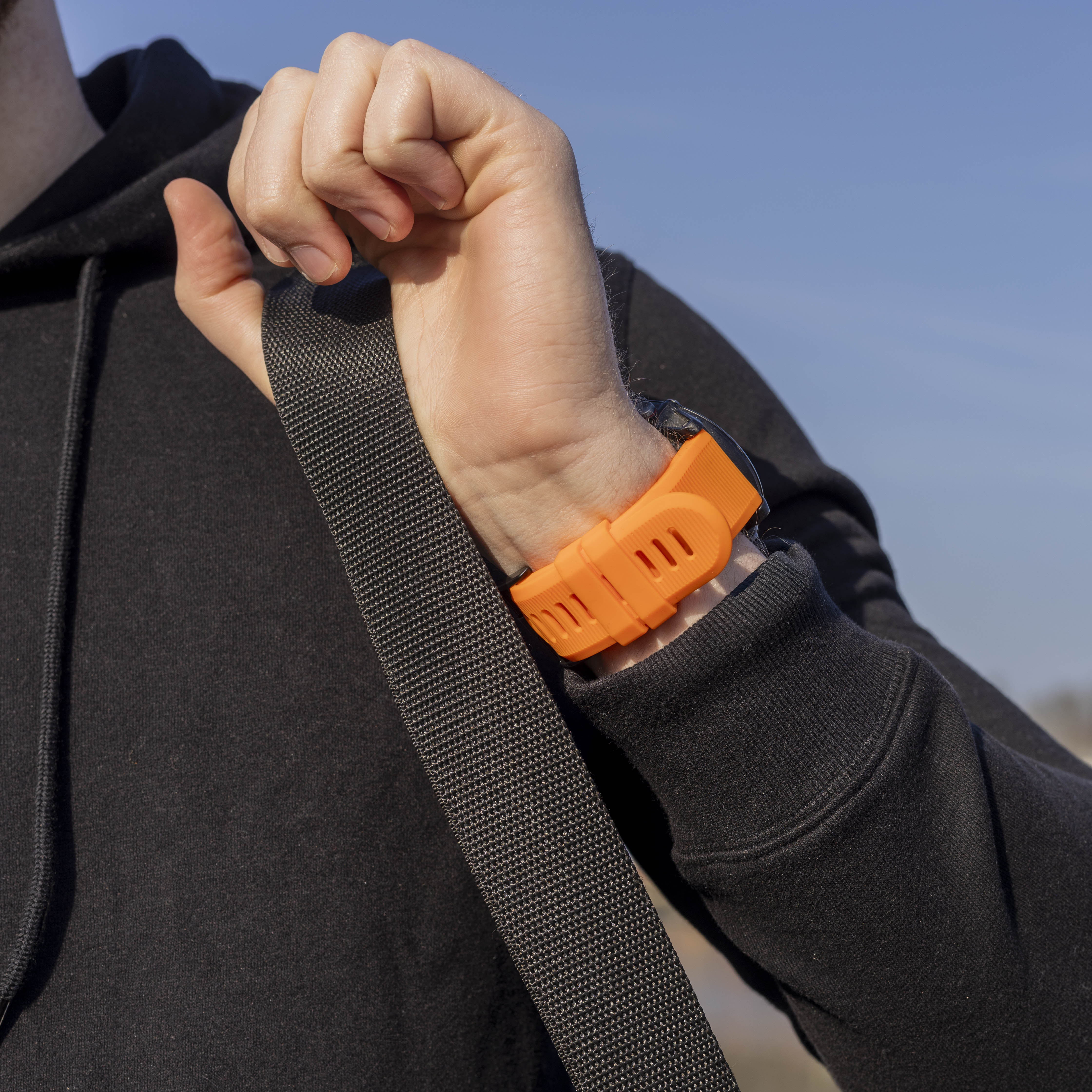 Garmin Fenix 7x Silicone Strap (Orange)