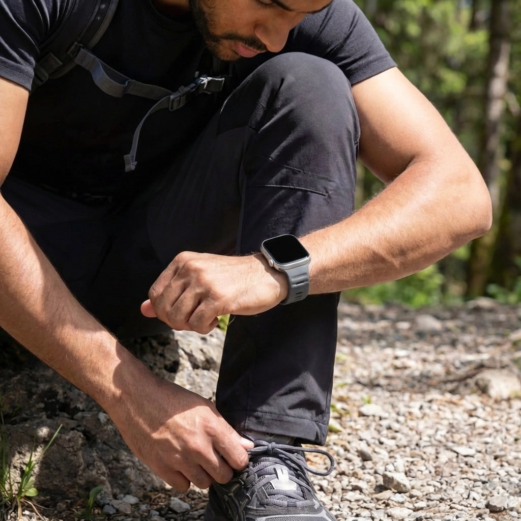 Bandz Apple Watch Silicone Strap 'Outdoor' (Dark Gray)