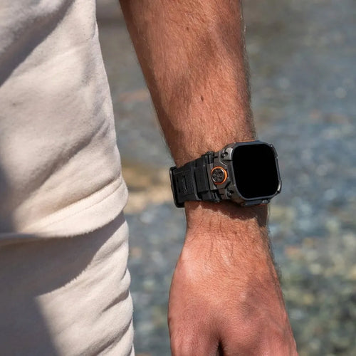 Apple Watch 'Four Claw' Silicone Strap (Black)