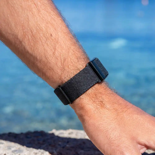 Polar Loop Nylon Armband (Schwarz/Grau)