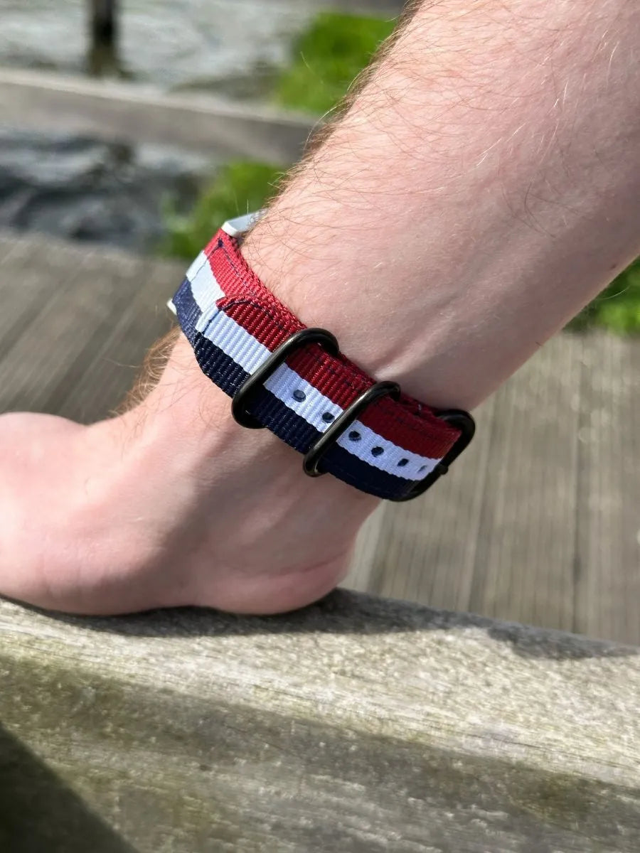Amazfit GTS 3 Nylonarmband mit Schnallenverschluss (Dreifarbig)