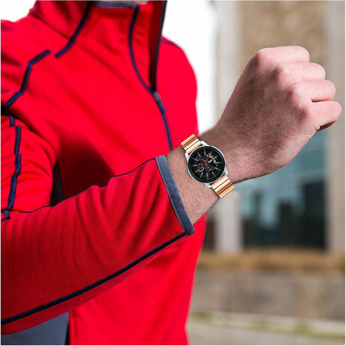 Premium Metal Strap, rose gold, lifestyle photo