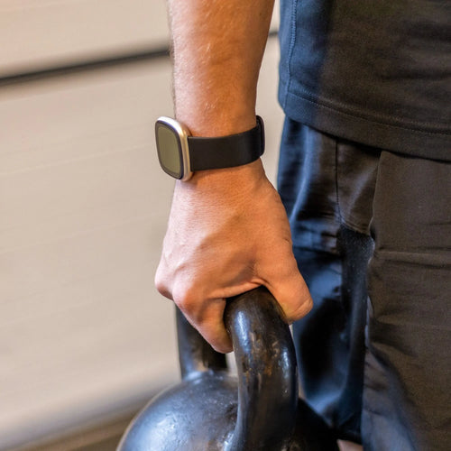 Fitbit Sense Silikonarmband Classic (Schwarz)