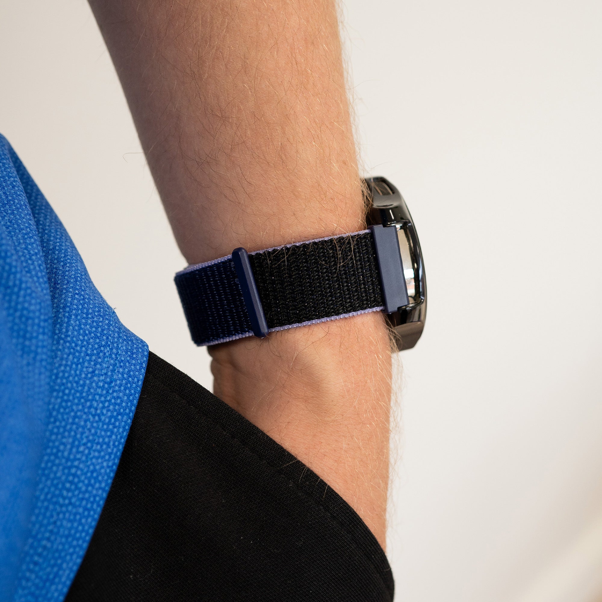 Bracelet nylon Garmin Venu 3 (bleu/noir)