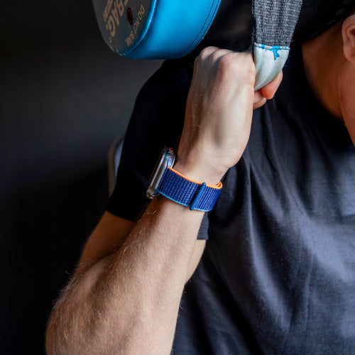 Bandz Apple Watch Ultra Nylon Strap 'Classic' (Blue Mix)
