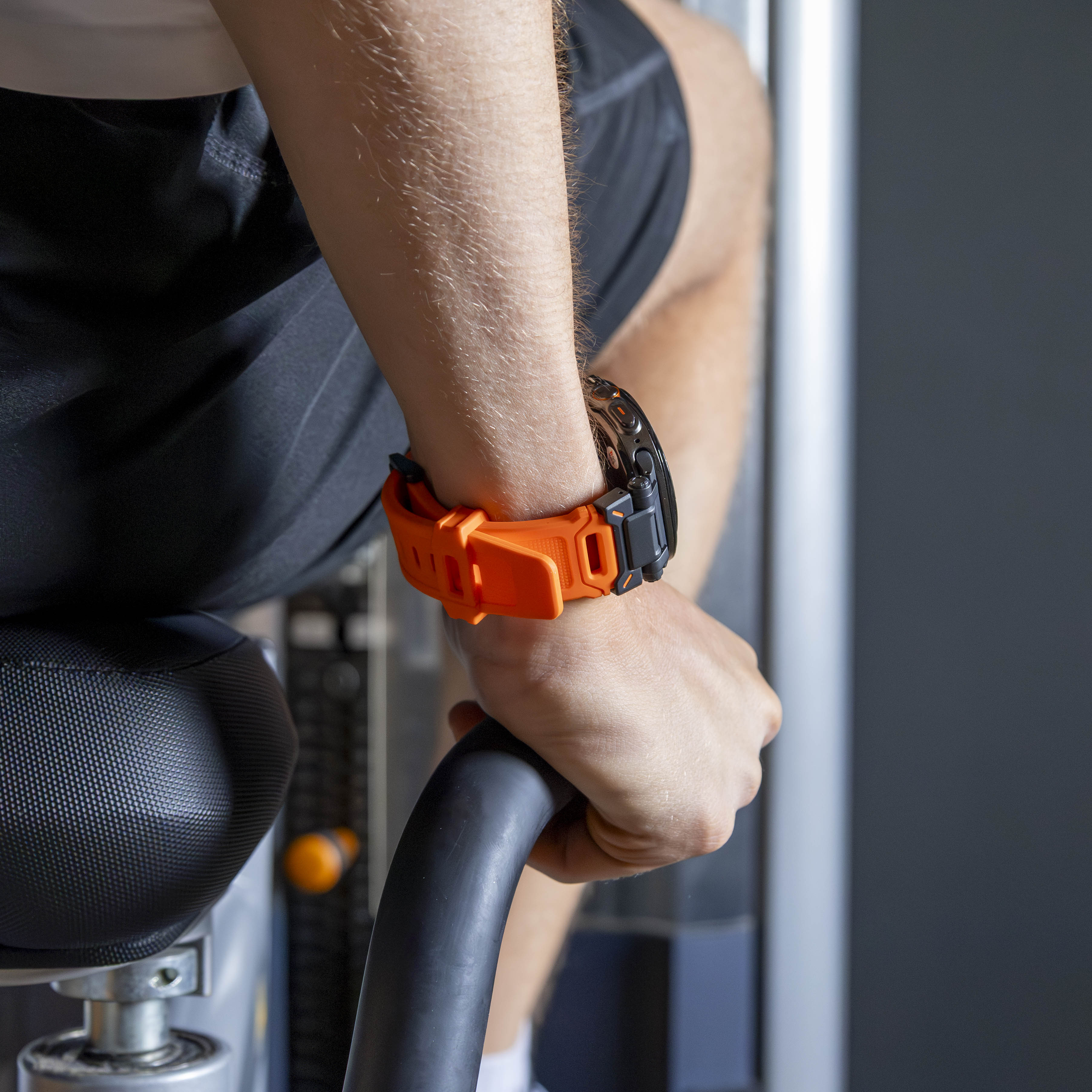 Correa de TPU 'Explorer' Samsung Galaxy Watch Ultra (naranja con negro) 