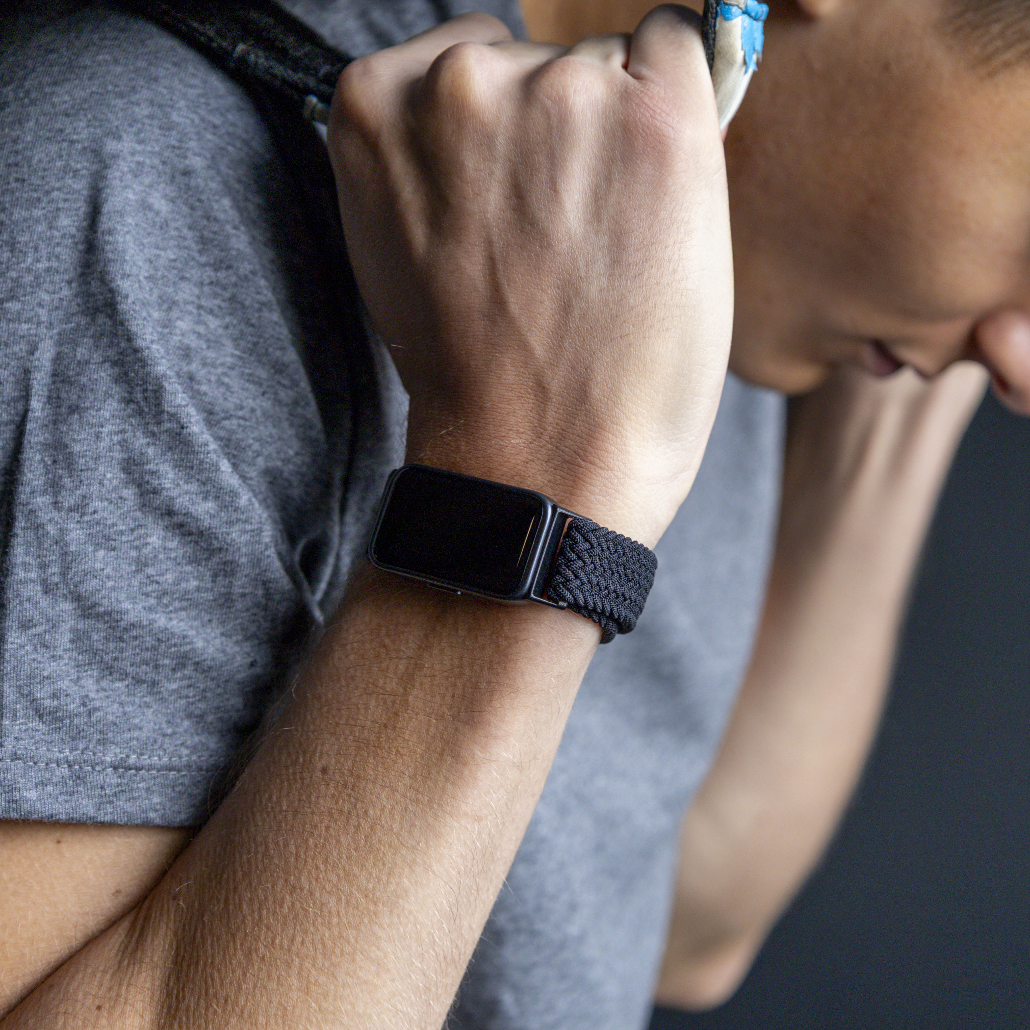 Huawei Band 10 Geflochtenes Armband (Schwarz)