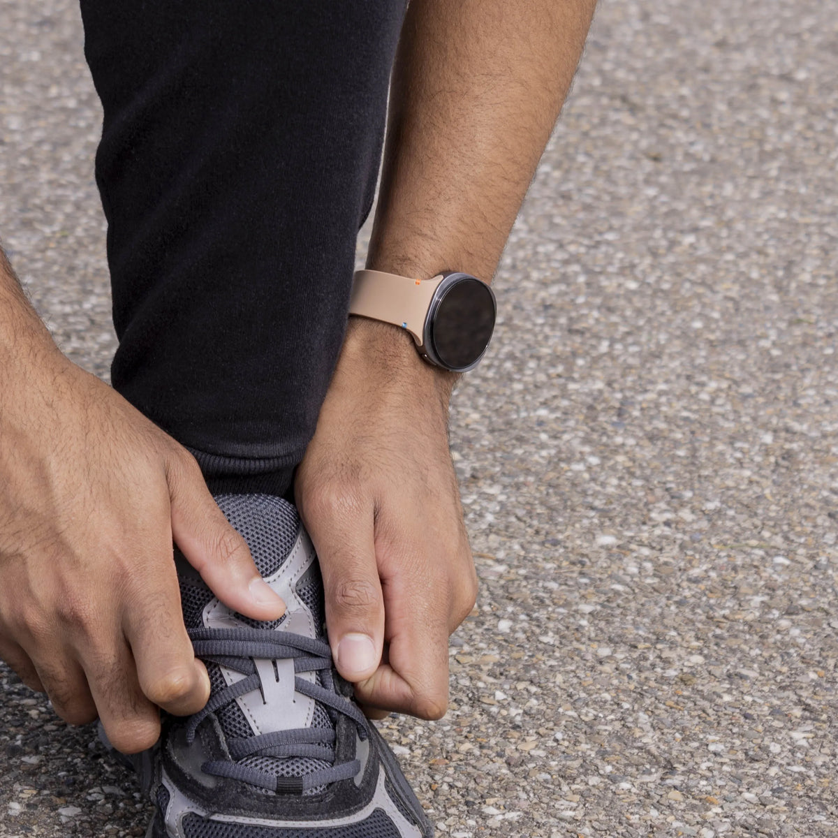 Silicone Strap, beige, lifestyle photo