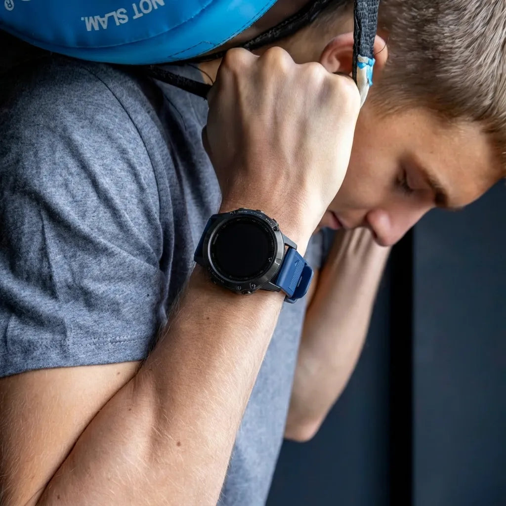 Bracelet silicone Garmin Descent G 2 (bleu foncé)