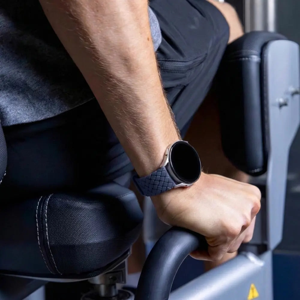 Samsung Galaxy Watch FE Braided Silicone Strap (Dark Blue)