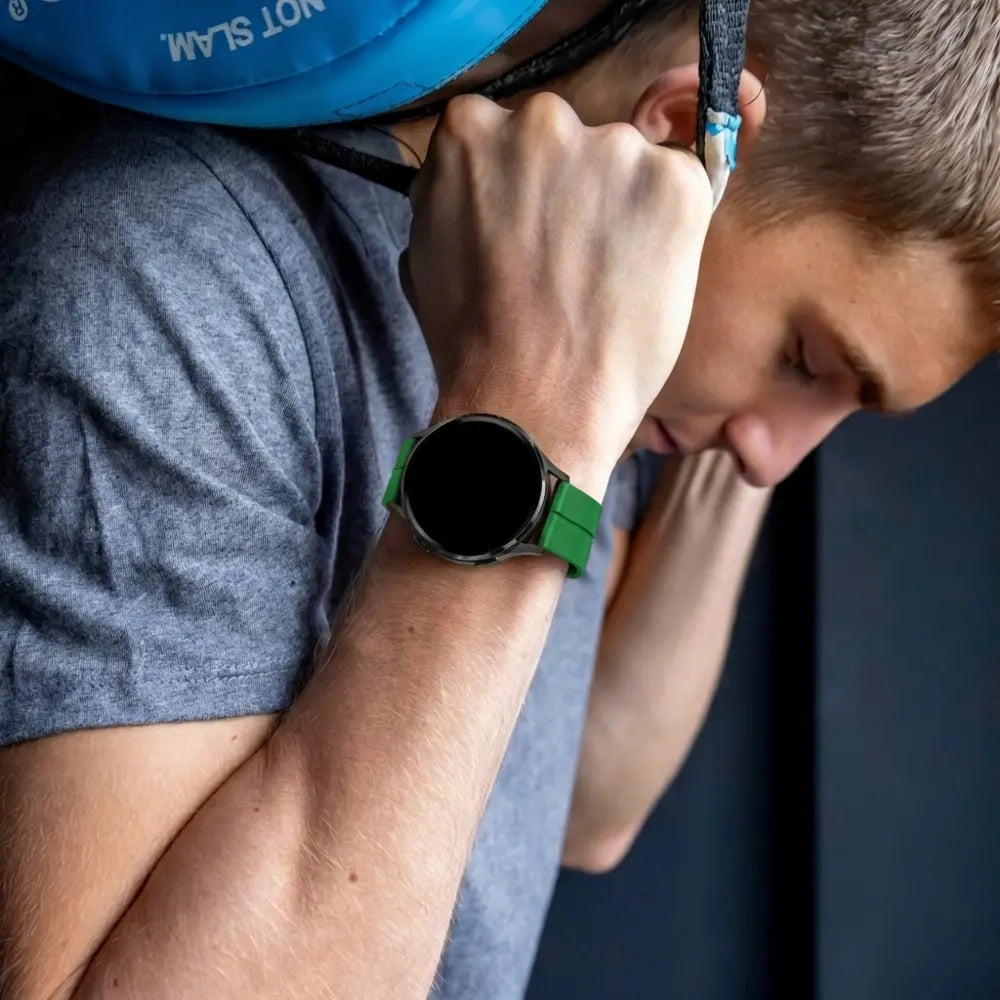 Bandz Bracelet silicone avec boucle en D Garmin Vivoactive 6 (vert)