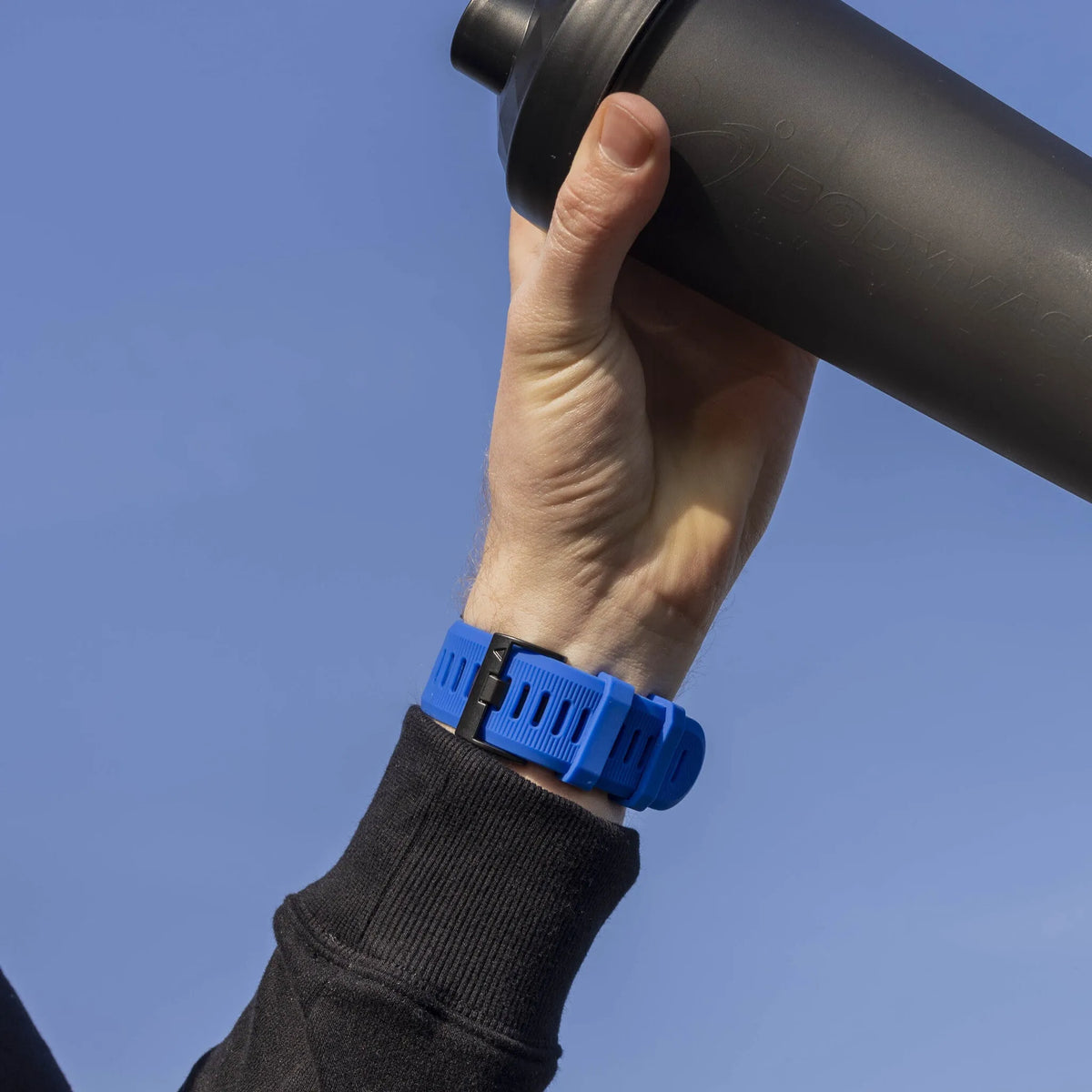 Silicone Strap, blue, lifestyle photo