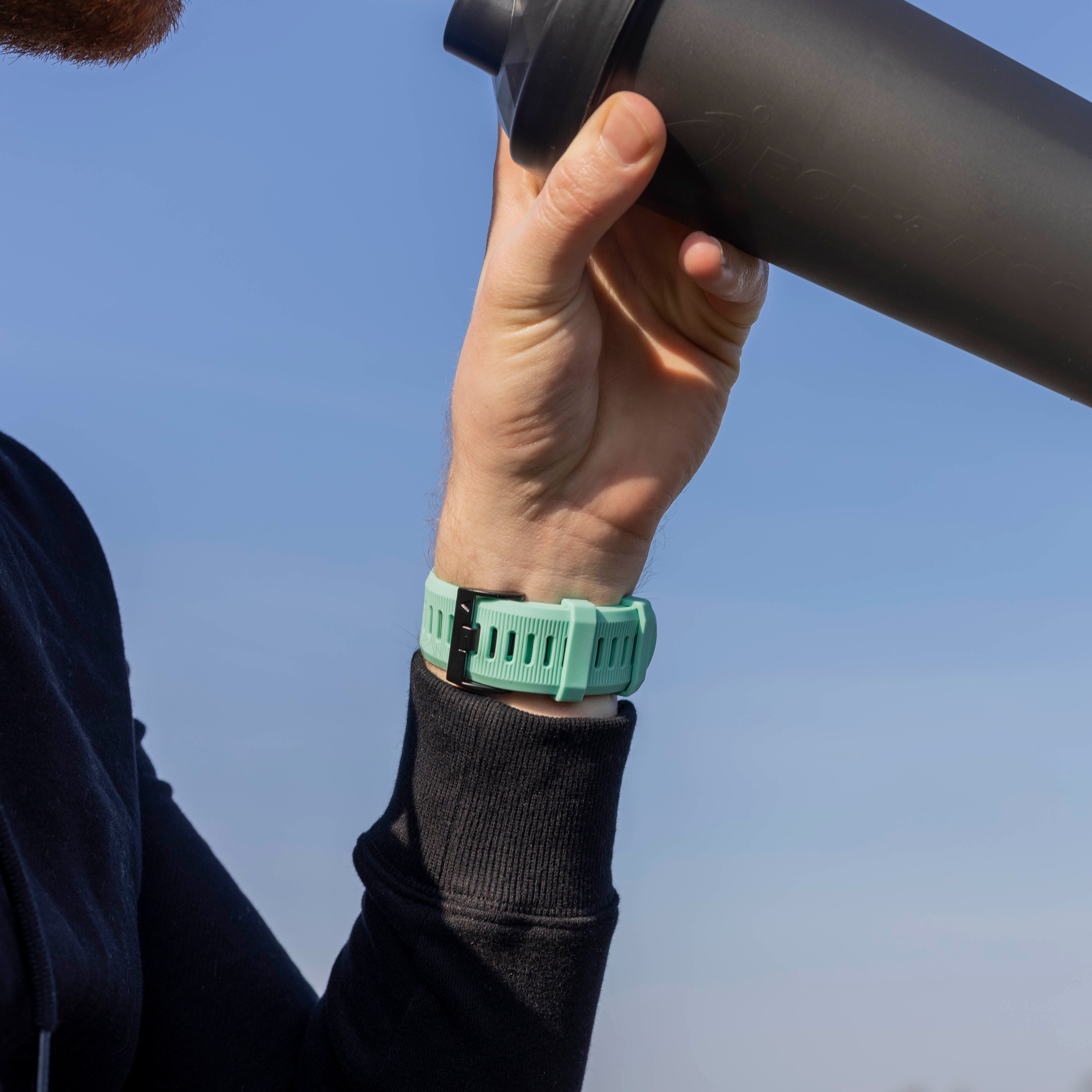 Garmin Fenix 7x Silikonarmband (Aqua)