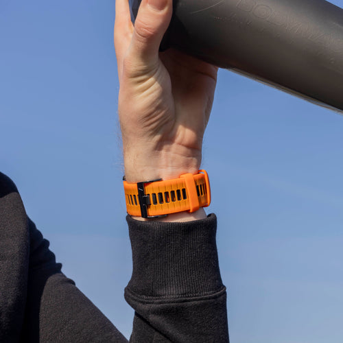 Garmin Quatix 3 / 6x / 7x Solar sport gesp band (oranje/zwart)