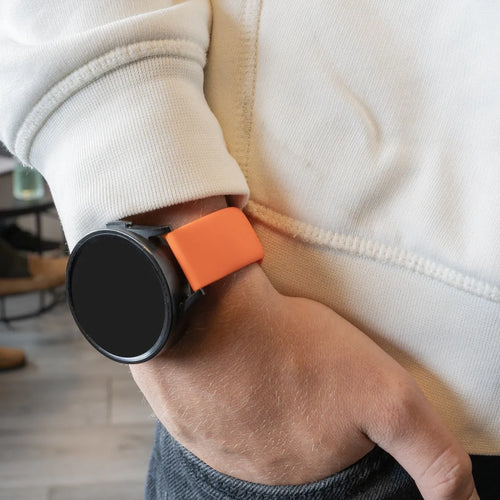 Silicone Sport Strap, orange, lifestyle photo