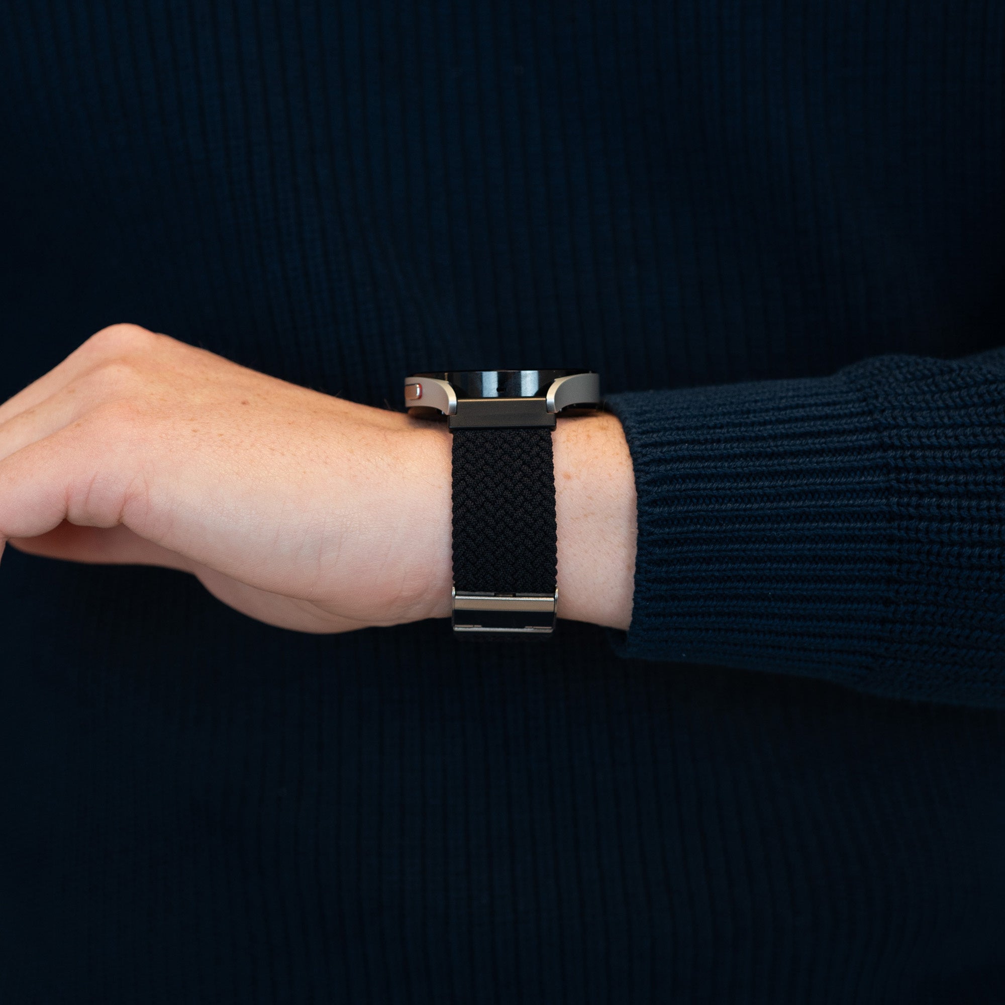 Bandz Bracelet nylon tressé Samsung Galaxy Watch 5 - 40mm (noir)
