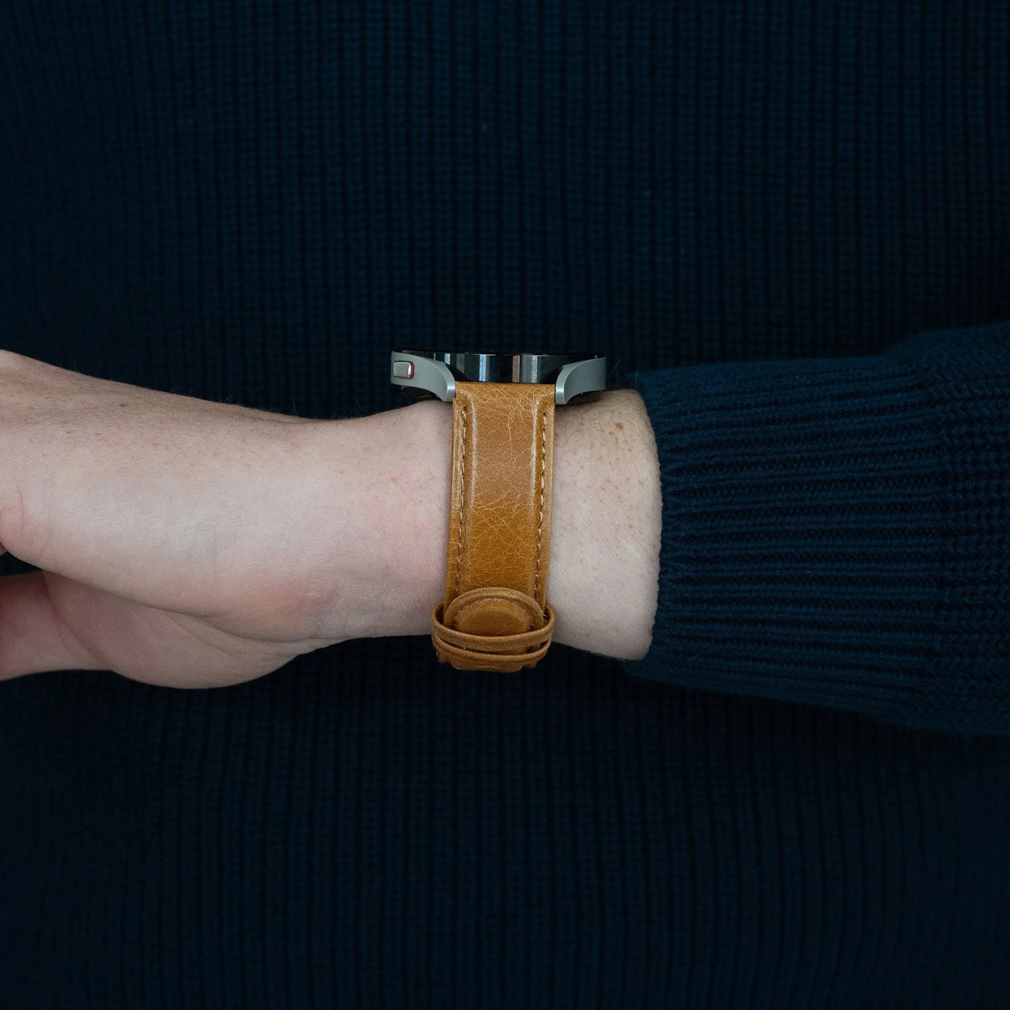 Bandz Amazfit Cheetah (Pro) lederen band 'Classic' (bruin)