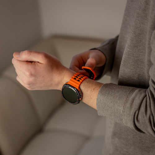 Correa de silicona wave Samsung Galaxy Watch Ultra (naranja/negra)