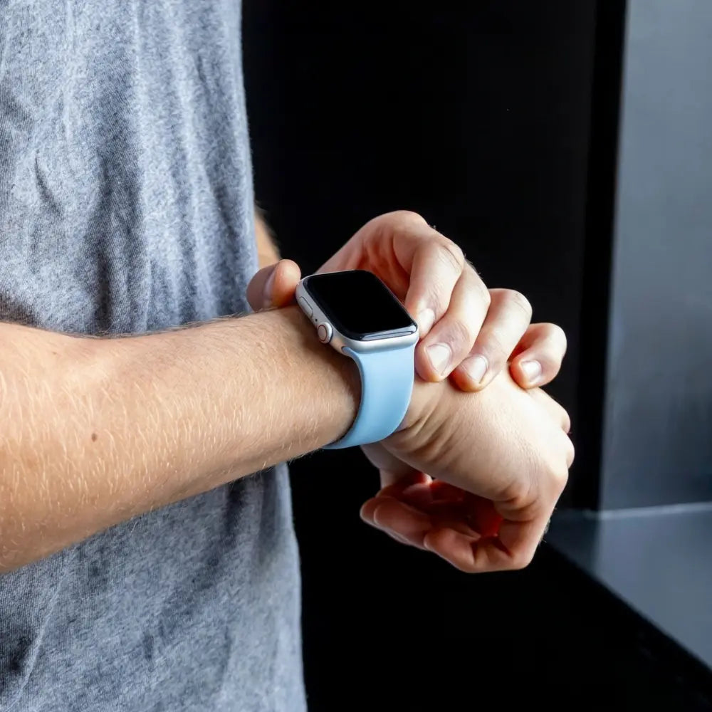 Apple Watch sport bandje (aqua blauw)