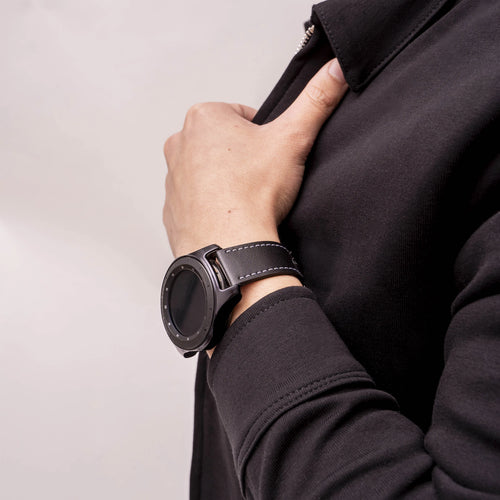 Amazfit GTR 2 'One Push' Leather Strap (Black)