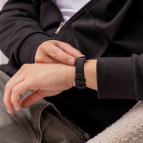 Huawei Band 8 Classic Silikonarmband (Schwarz)