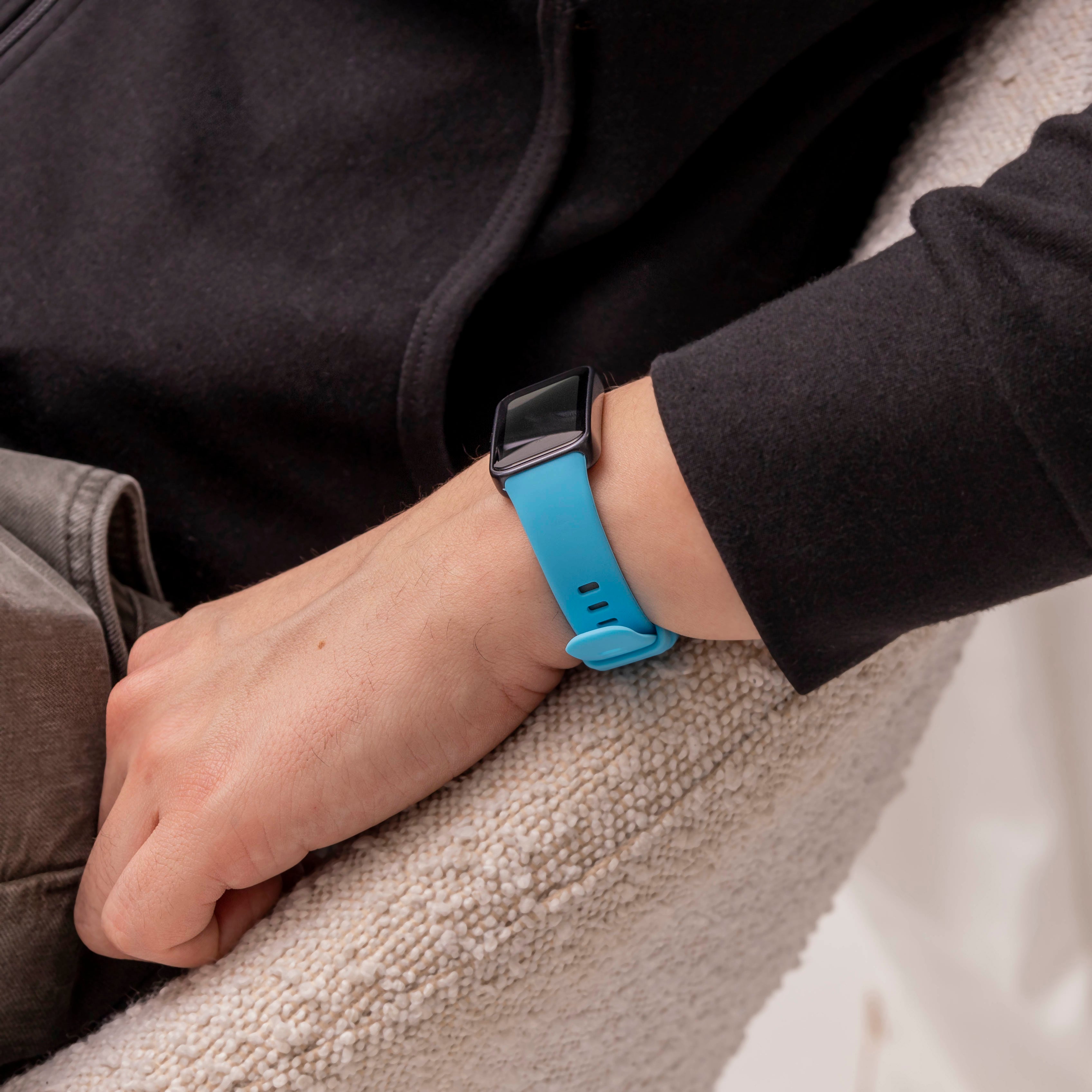 Huawei Band 8 Classic Silikonarmband (Hellblau)