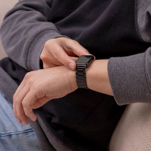 Bracelet acier Samsung Galaxy Fit 3 (noir) 