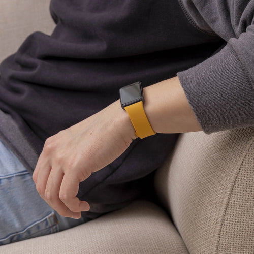 Silicone Strap, yellow, lifestyle photo