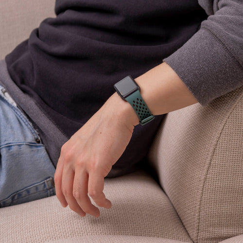 Bracelet silicone respirant Samsung Galaxy Fit 3 (vert)
